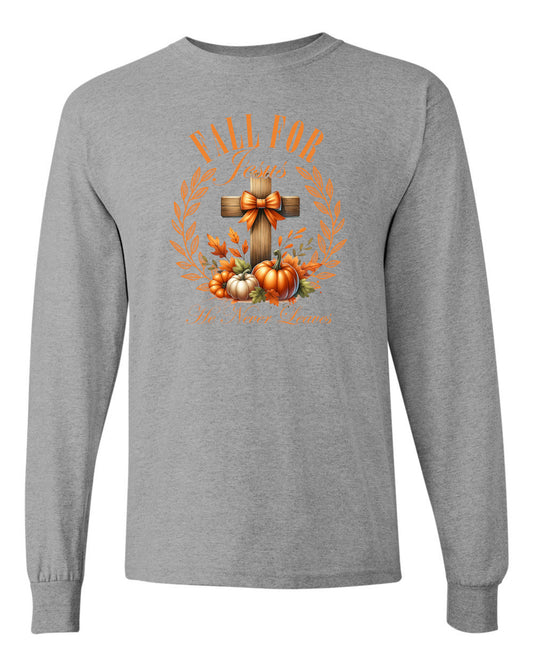 Fall For Jesus Long Sleeve T-shirts