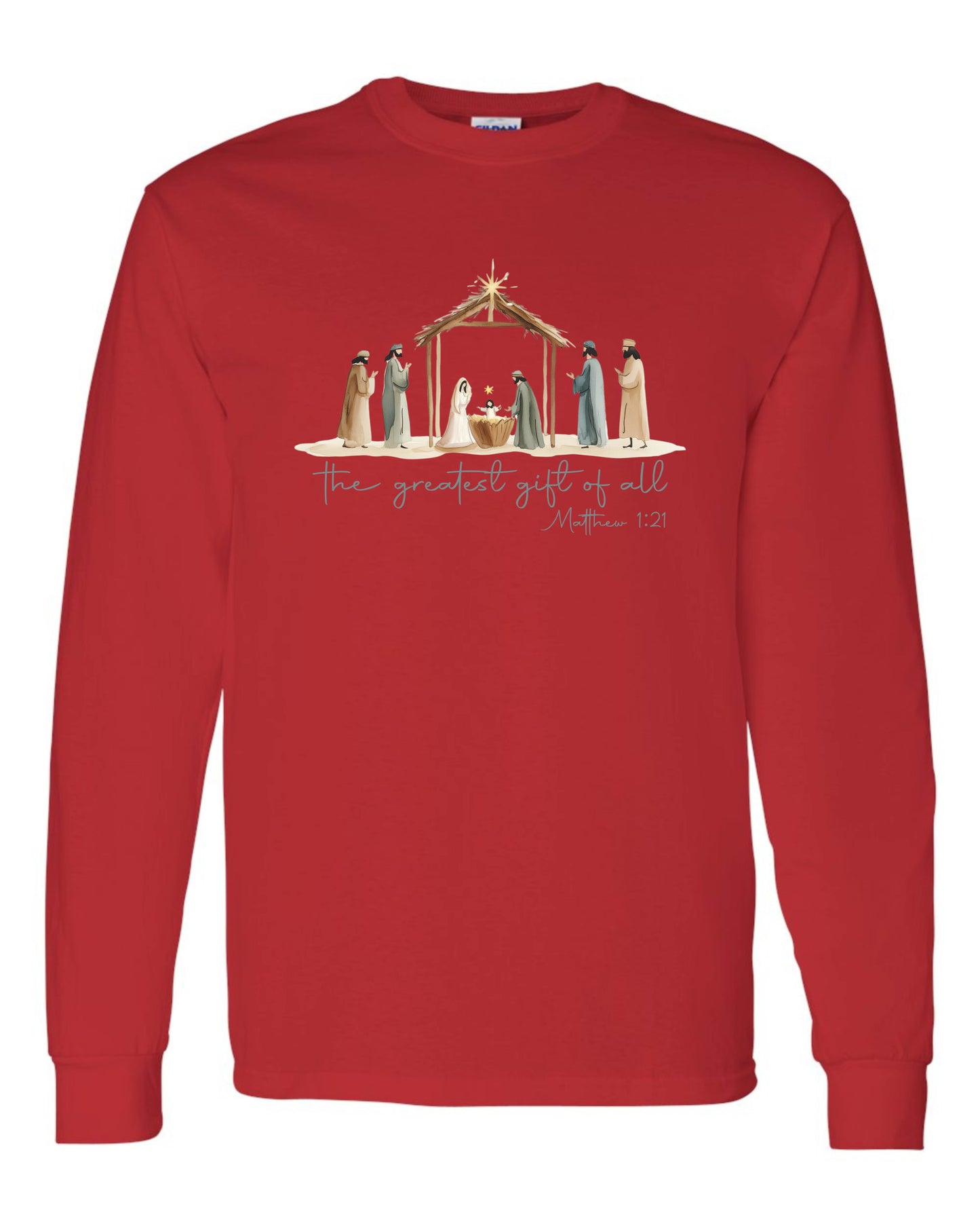 Manger Christmas Long Sleeve T-shirts