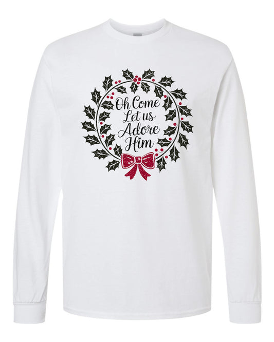 Adore Him  Christmas Long Sleeve T-shirts