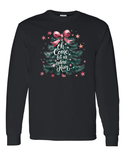 Adore Him  Christmas Long Sleeve T-shirts