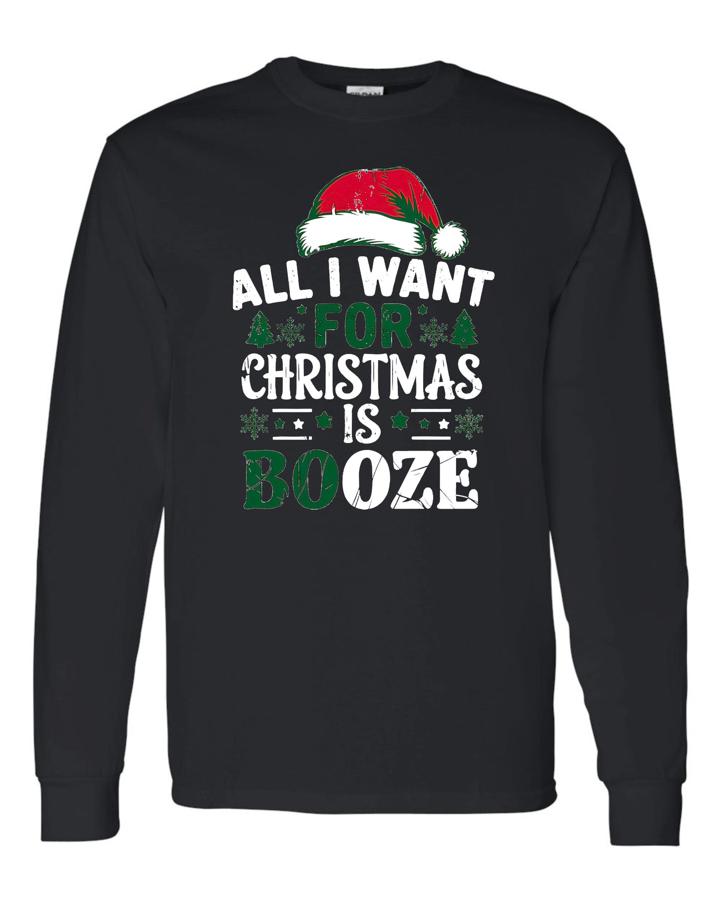 Christmas Booze Long Sleeve T-shirts
