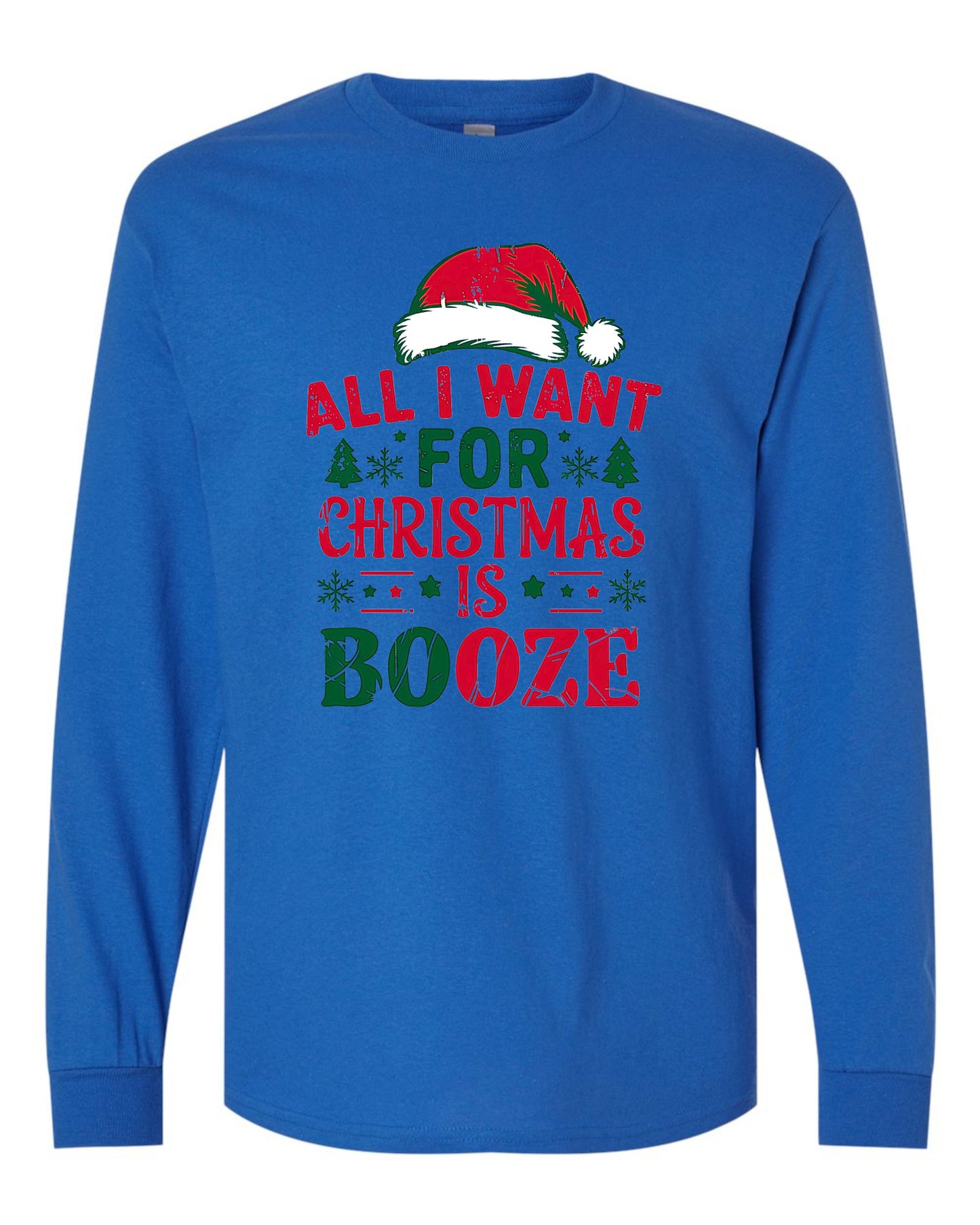 Christmas Booze Long Sleeve T-shirts