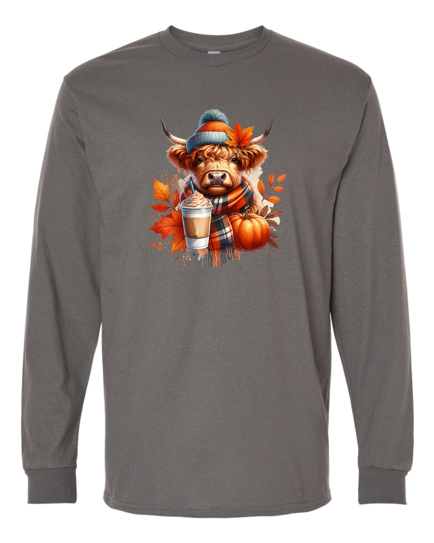 Fall High land Cow Long Sleeve T-shirts