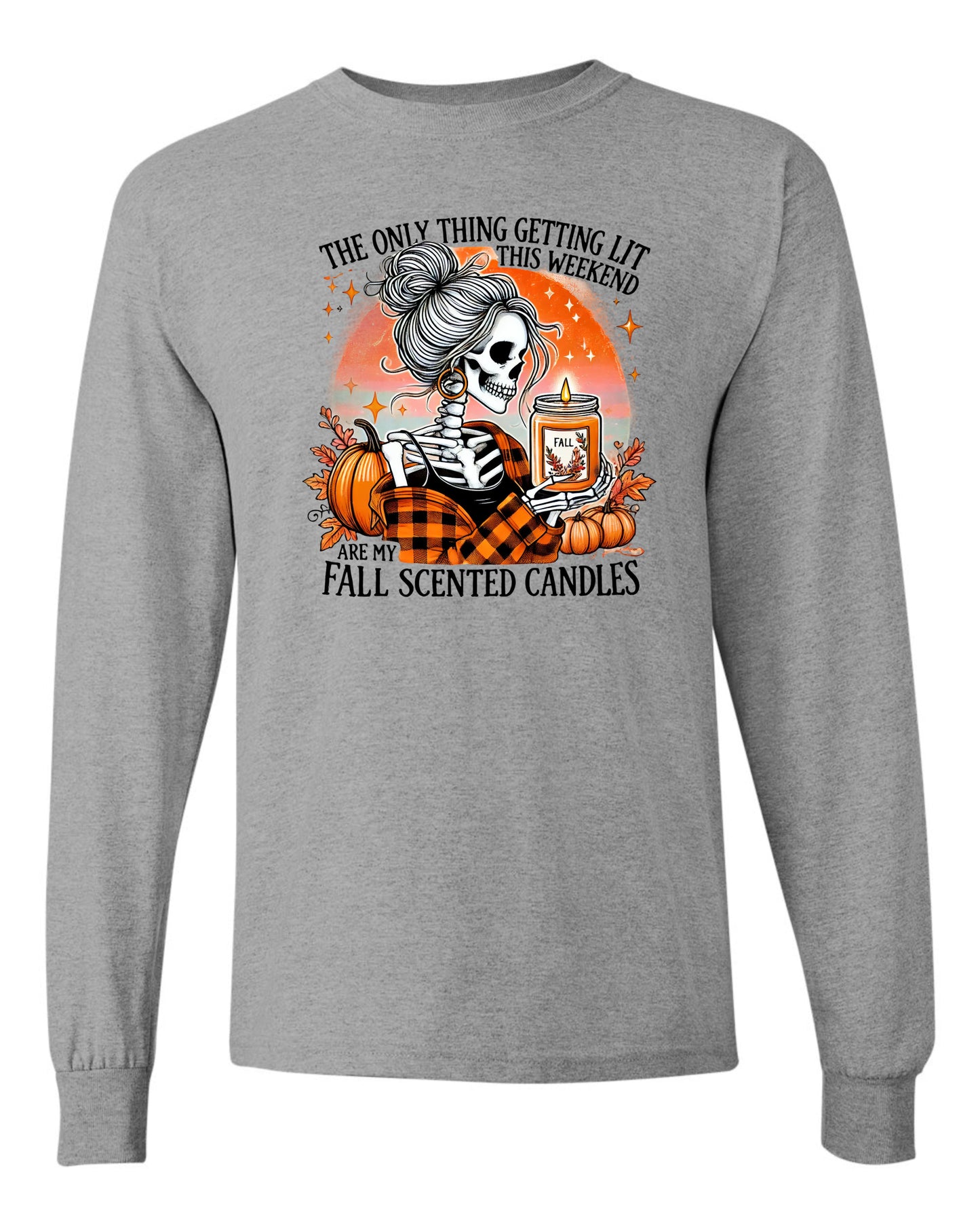 Fall Scented Candle Long Sleeve T-shirts