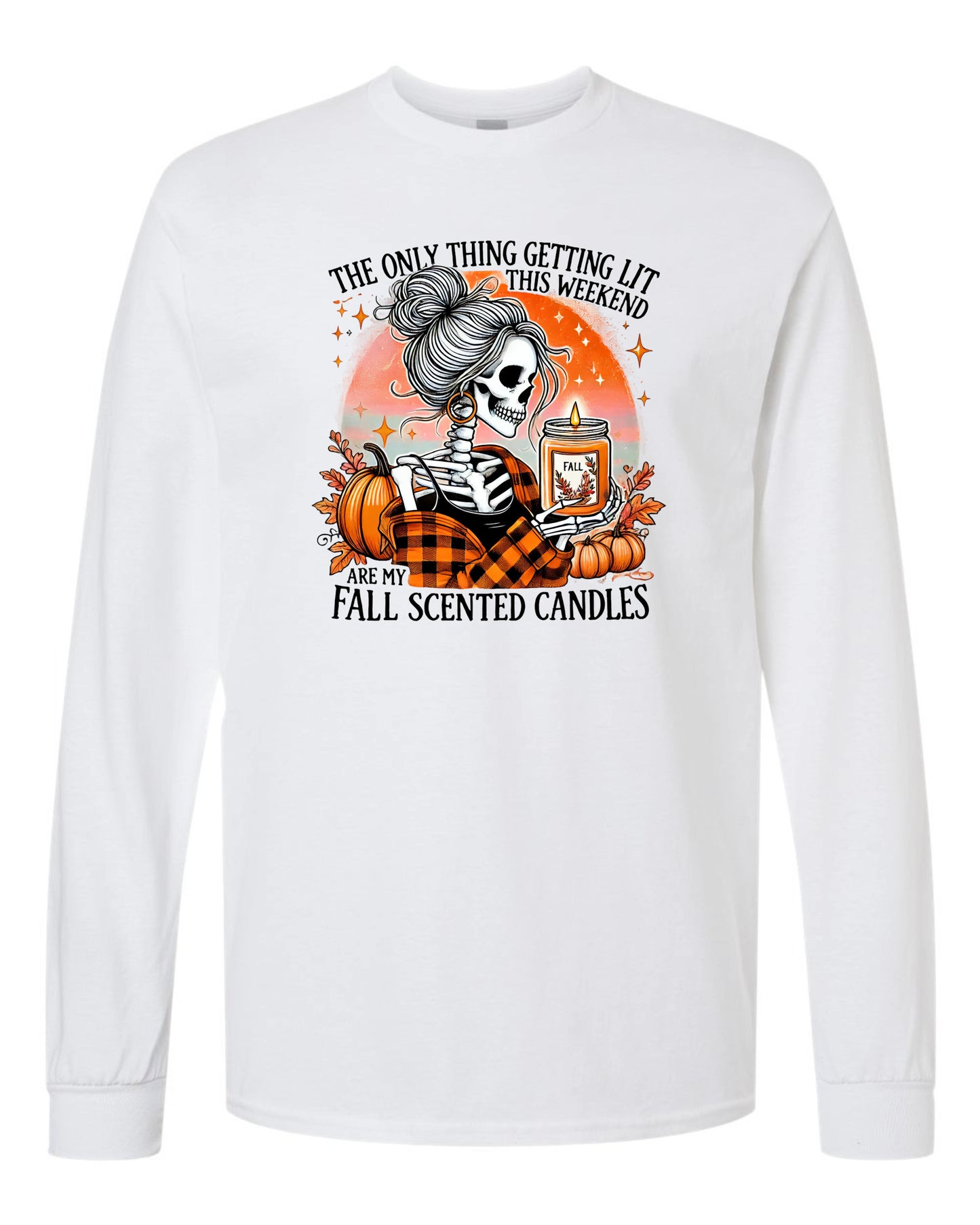 Fall Scented Candle Long Sleeve T-shirts
