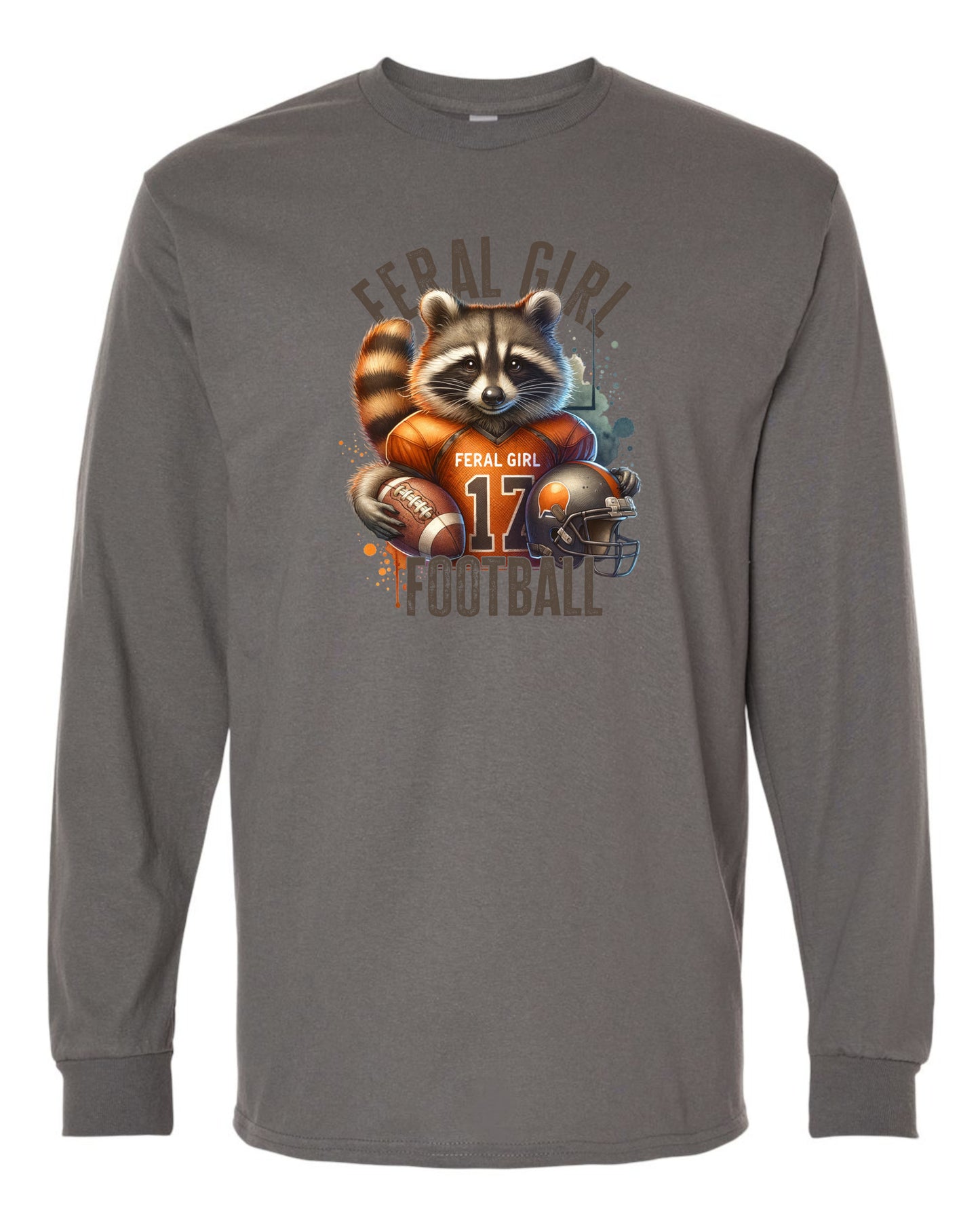Feral Girl Football Long Sleeve T-shirts