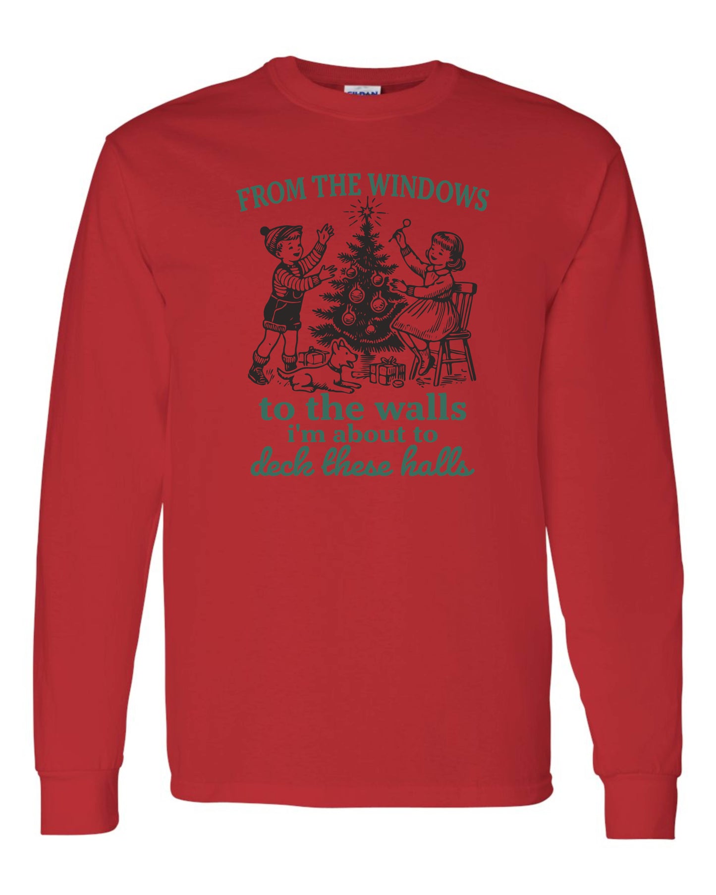 Christmas From The Windows Long Sleeve T-shirts
