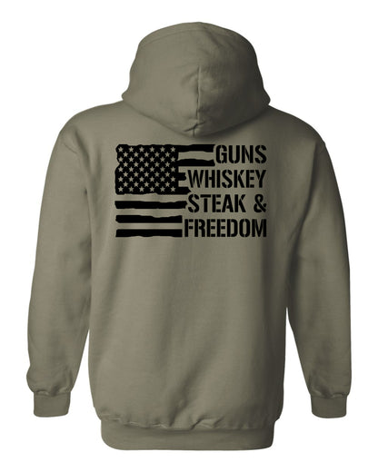 Guns Whiskey hoodie