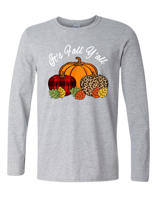 Its Fall Yall  Soft long Sport Gray