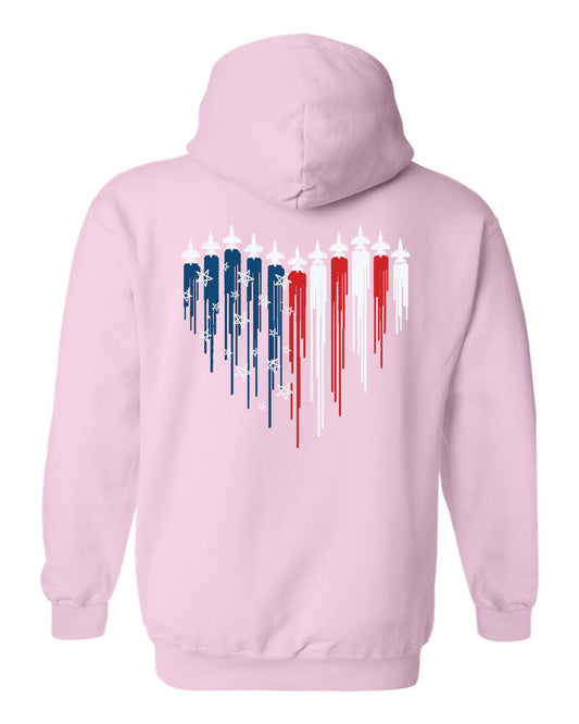 Jet Heart AM Flag hoodie