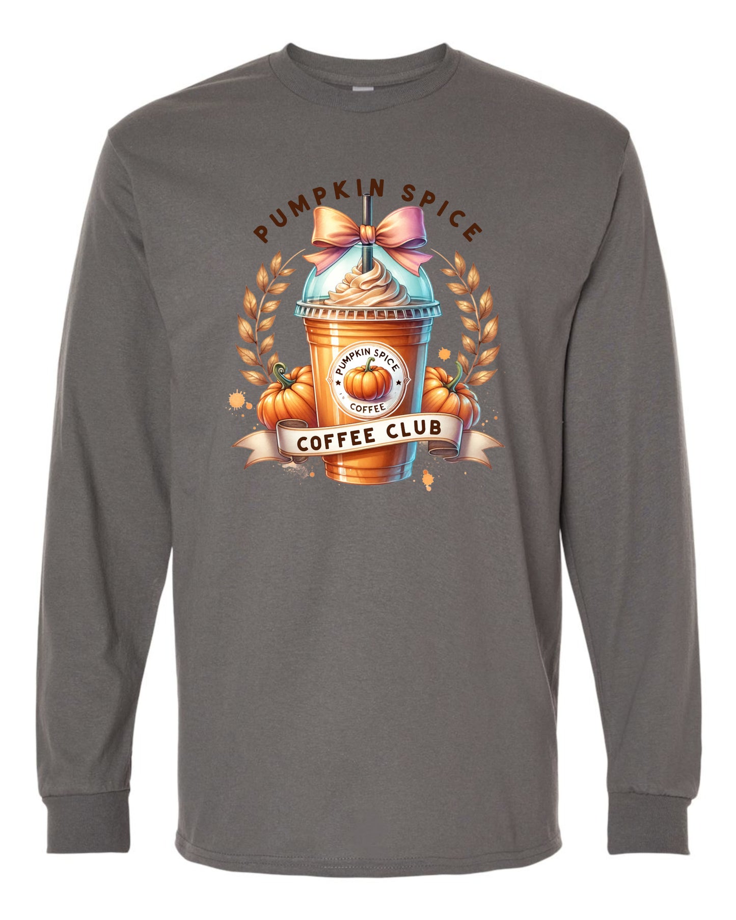 Pumpkin Spice Coffee Club Long Sleeve T-shirts