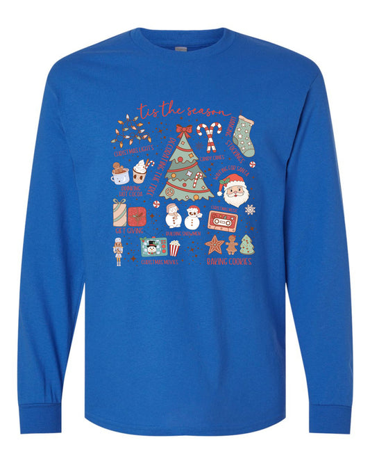 Tis The Season Cristamas Long Sleeve T-shirts